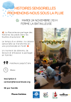Histoires sensorielles "Promenons sous la pluie"